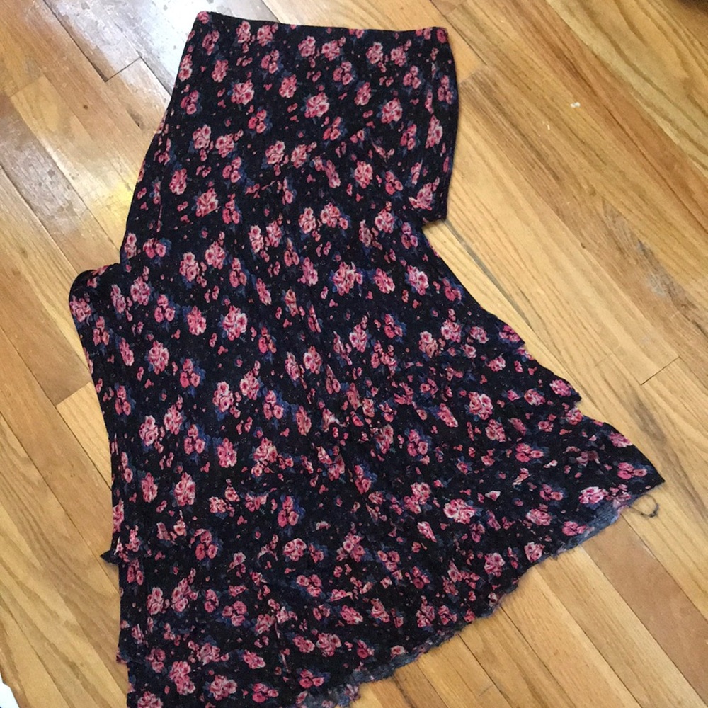 Floral maxi skirt